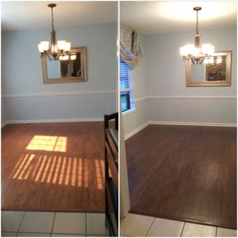 Mr Sandless - Arlington - Before is on the left and after is on the right. - Flooring Near Me - Fort Worth, Texas