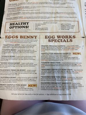 Menu photo 7 Egg & I Las Vegas, NV