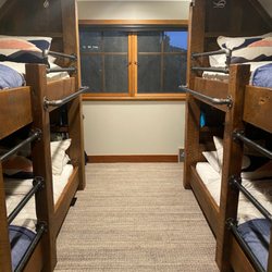 Twin bunk beds out of reclaimed wood