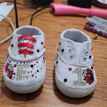 Frost Fancy Craft's - Not finished photo! The start of my daughters shoes for her bday - Home Decor Near Me
