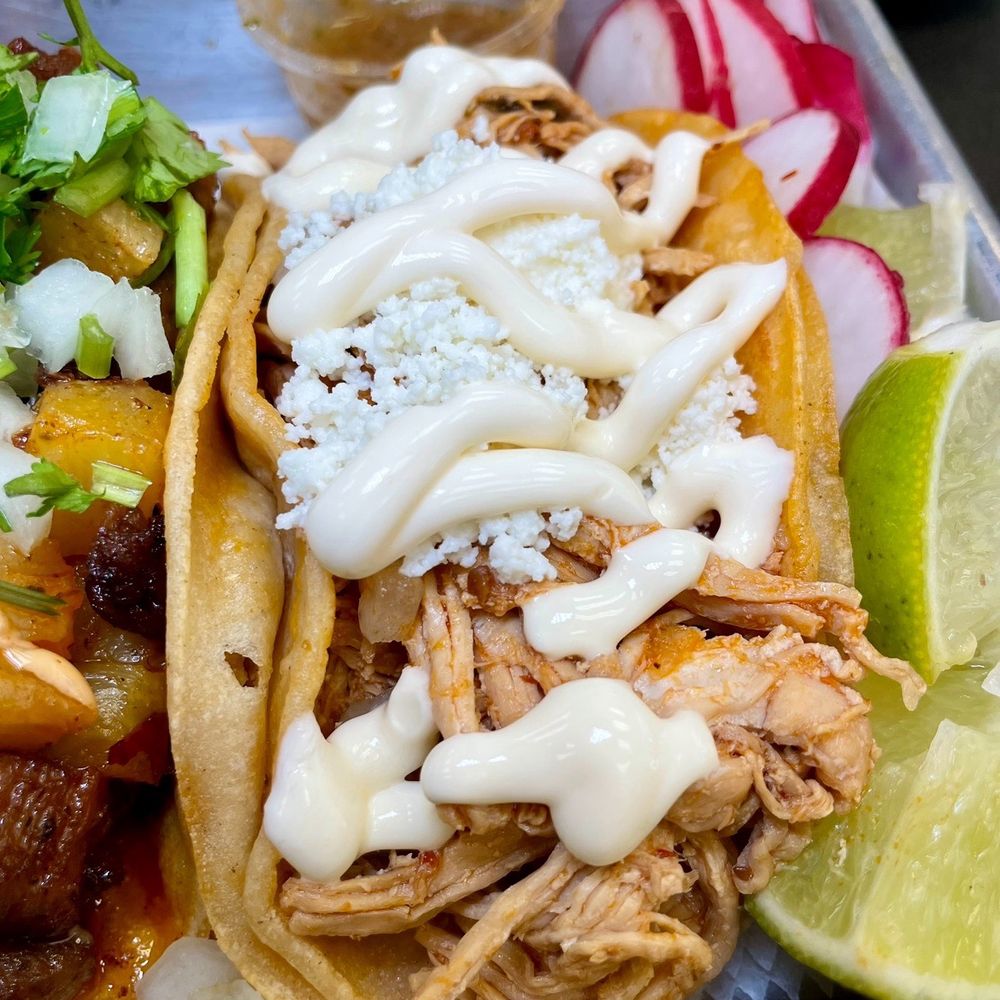 Tacos A La Madre - Chicken Taco de Tinga (Chipotle Chicken) - Tacos Near Me - Calverton, Maryland Tacos A La Madre - Chicken Taco de Tinga (Chipotle Chicken) - Tacos Near Me - Calverton, Maryland