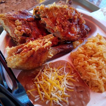Super Pollo - Close up of their fried chicken - Mexican Near Me - Costa Mesa, California Super Pollo - Close up of their fried chicken - Mexican Near Me - Costa Mesa, California