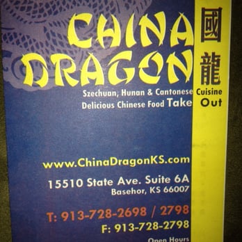 China Dragon - a sign for a chinese restaurant - Chinese Near Me - Basehor, Kansas
