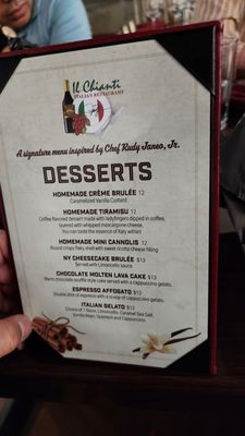 Menu photo 6 Il Chianti Italian Las Vegas, NV