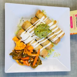 Maria's Taqueria Restaurant - Flautas de pollo (crunchy tacos)