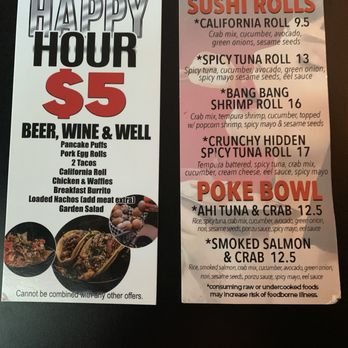 TwentyThree01 Sports Lounge - $5 happy hour menu and sushi menu after 3pm - Lounges Near Me - Chandler, Arizona