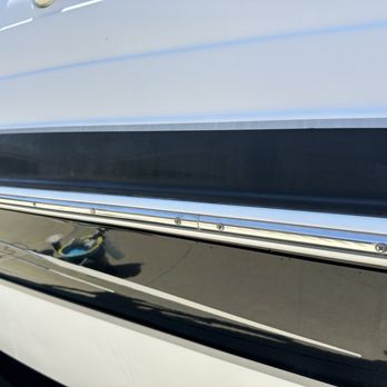 The Detail Daddy - Boat oxidation before buff and wax - Auto Detailing Near Me
