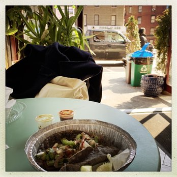 Serrano Salsa - Vegetarian tacos and view from the inside. March 14, 2022 - Mexican Near Me - New York, New York Serrano Salsa - Vegetarian tacos and view from the inside. March 14, 2022 - Mexican Near Me - New York, New York