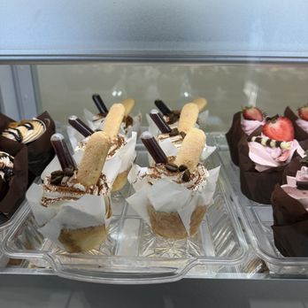 Adonai Desserts And More - Tiramisu with a vial of espresso; my first time trying it and it was deliciously balanced. - Desserts Near Me - Temecula, California