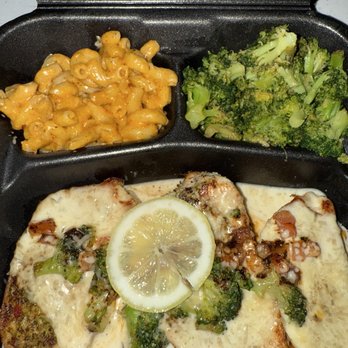 Fin & Feathers - Mac & Cheese Stuffed Chicken Breast - Seafood Near Me - Las Vegas, Nevada Fin & Feathers - Mac & Cheese Stuffed Chicken Breast - Seafood Near Me - Las Vegas, Nevada
