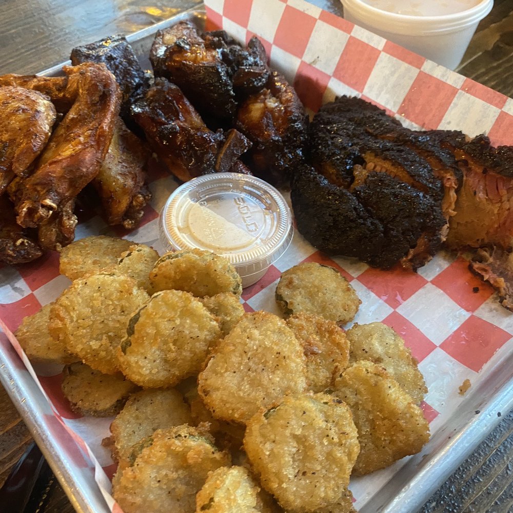 Firewater BBQ & Brew - Jumbo wings , brisket , Pickle Chips, pork tips - Barbeque Near Me - Alsip, Illinois