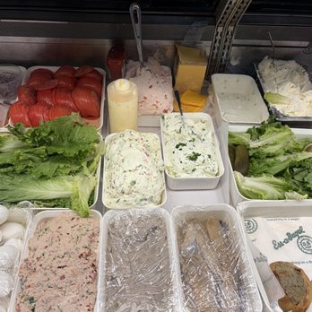 Ess-a-Bagel - Food Counter display. - Bagels Near Me - New York, New York