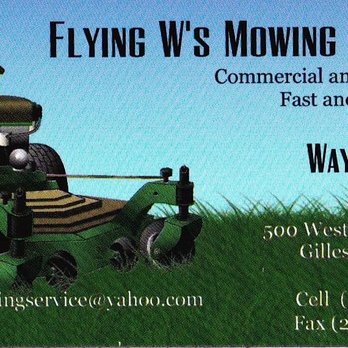 Flying W's Mowing Service - a lawn mower - Lawn Services Near Me - Gillespie, Illinois Flying W's Mowing Service - a lawn mower - Lawn Services Near Me - Gillespie, Illinois