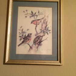 New Leash on Life - 3.50 cent wonderful bird print in frame!