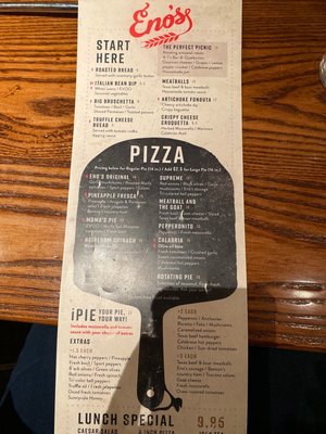 Menu photo 3 Eno's Pizza Tavern Forney, TX Menu photo 3 Eno's Pizza Tavern Forney, TX