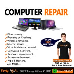 Family FoneFix - Slow PC? PC won't start? Windows errors? ...Whatever your PC issue is, you will receive quick PC service