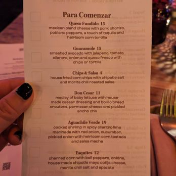 La Mona Rosa - Appetizers menu. Tue dinner 2023-11-21 - Mexican Near Me - Las Vegas, Nevada
