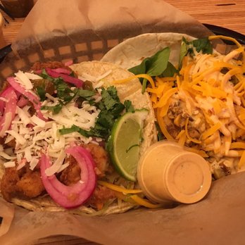 Torchy's Tacos - Baja Shrimp & Drunk Chicken tacos; WINNERS! - Tacos Near Me - Denton, Texas