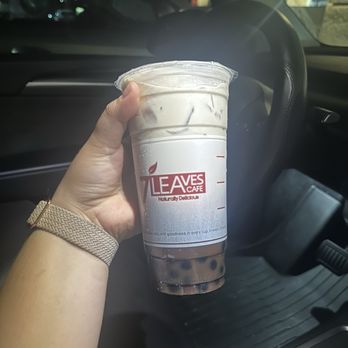 7 Leaves Cafe - Large Assam Milk Tea with boba - Coffee & Tea Near Me - Covina, California