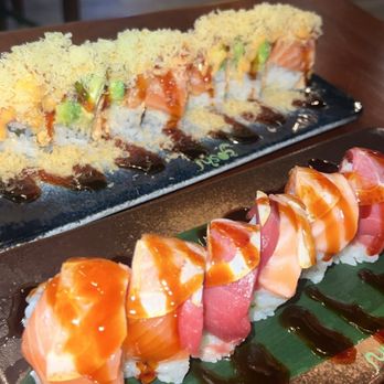 Yoshi Sushi - Hotel California Roll and Mango Crunch Roll - Japanese Near Me - San Jose, California Yoshi Sushi - Hotel California Roll and Mango Crunch Roll - Japanese Near Me - San Jose, California