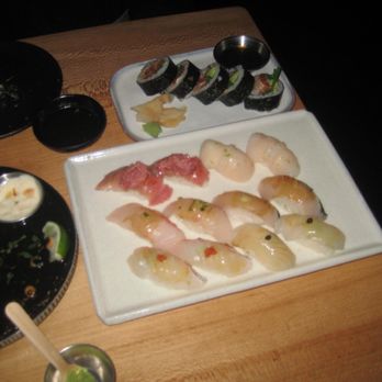 SUSHI-SAN - D-Luxe Nigiri - 12 pc* Sesame Salmon - Sushi Bars Near Me - Chicago, Illinois SUSHI-SAN - D-Luxe Nigiri - 12 pc* Sesame Salmon - Sushi Bars Near Me - Chicago, Illinois