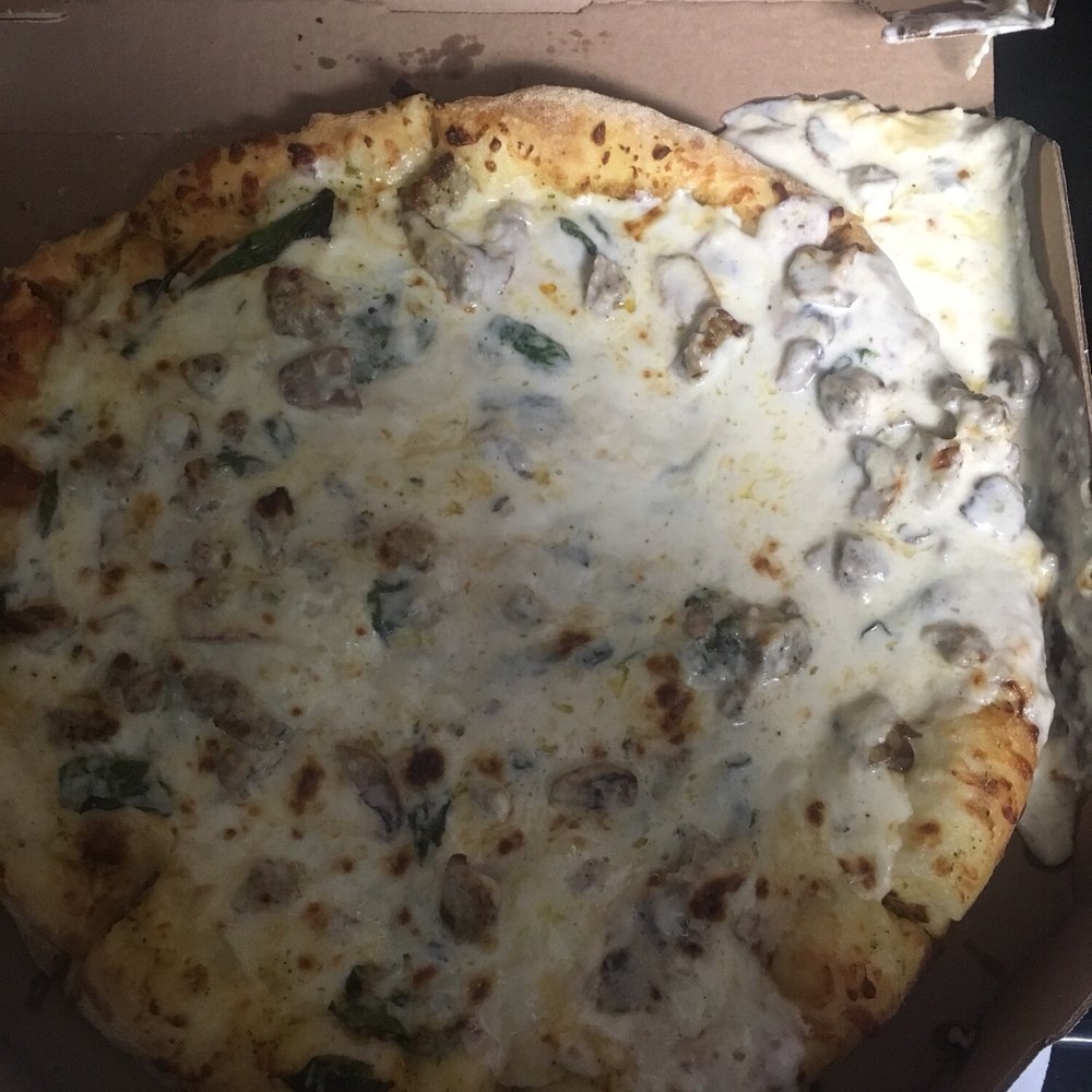 Pizza that was a mess to eat. Pizza that was a mess to eat.