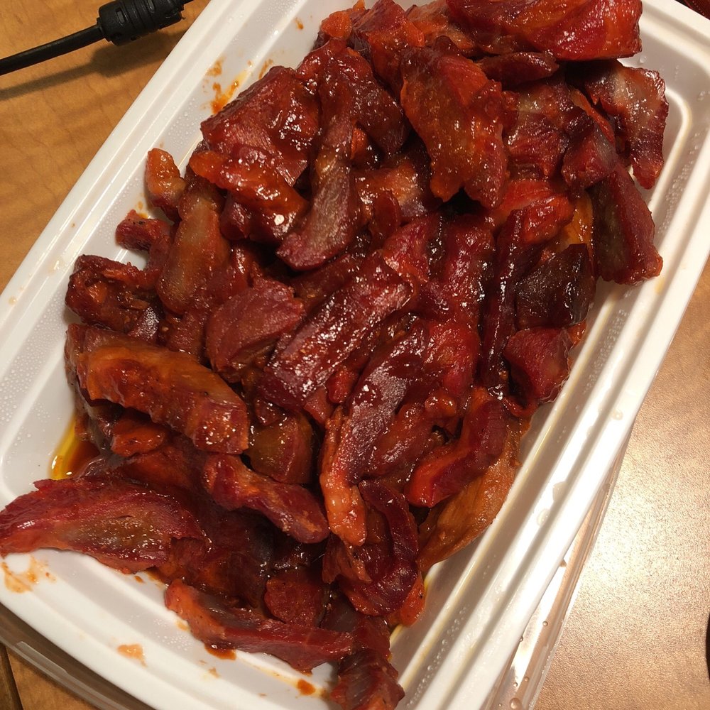 Jade Garden - a tray of cooked bacon on a table - Chinese Near Me - Virginia Beach, Virginia