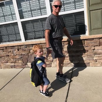 Quatman Cafe - Grandson getting out of school - Burgers Near Me - Mason, Ohio