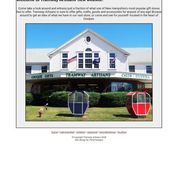 Tramway Artisans - Website photo - Arts & Crafts Near Me - West Ossipee, New Hampshire Tramway Artisans - Website photo - Arts & Crafts Near Me - West Ossipee, New Hampshire