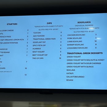 Jersey gyros - Menu board (3 of 3) - Greek Near Me - Lodi, New Jersey