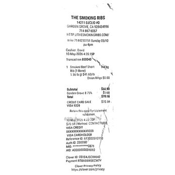 The SmoKING Ribs - Credit for original 2 items. - Caterers Near Me - Garden Grove, California