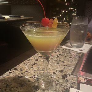 Photo of The Melting Pot - San Diego - San Diego, CA, United States. Not one for sweet drinks but I do love gummy bears and although this martini did not taste like a gummy bear it was still nice..
