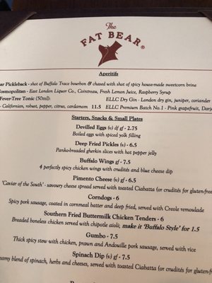 Menu photo 1 The Fat Bear London, XGL