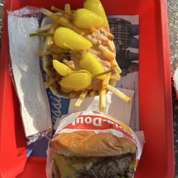 2x2 Cheeseburger, Animal Style fries 2x2 Cheeseburger, Animal Style fries