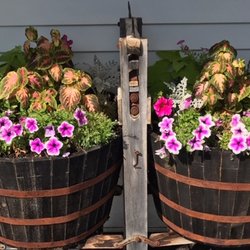 Williamston Inn - Flower barrels.