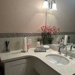 Restroom, always clean and ready.