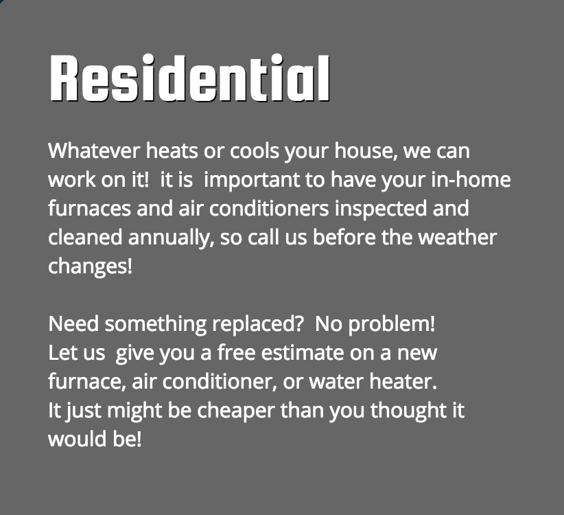 PINE CREEK HEATING AND AIR CONDITIONING Updated September 2024 4060