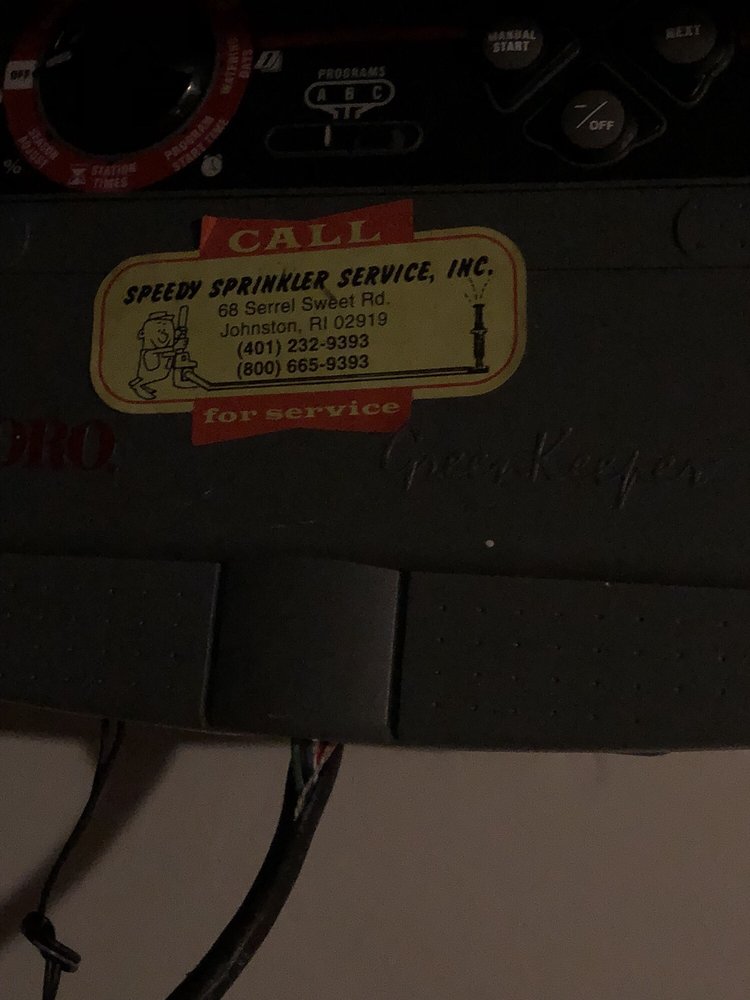 SPEEDY SPRINKLER SERVICE Updated September 2024 34 Sophia Ln