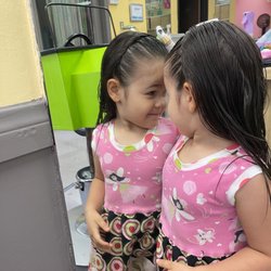 Kiddy Kastle - 3 year old haircut and bow 