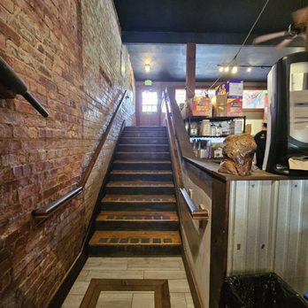 Mad Co. Brew House - Steps to the back patio - Brewpubs Near Me - Marshall, North Carolina