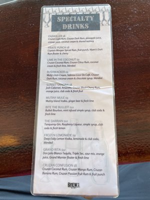 Menu photo 3 Brew STX Christiansted, VI