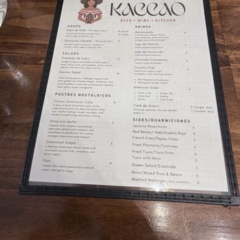 Kaccao - Menu - Dominican Near Me - Tamarac, Florida Kaccao - Menu - Dominican Near Me - Tamarac, Florida