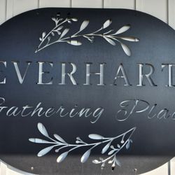 Everhart Gathering Place - The sign you see from the road to let you know, you are HERE!