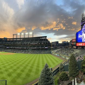 Coors Field - Sunset at Coors Field - Stadiums & Arenas Near Me - Denver, Colorado