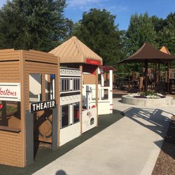 Village of Hamburg Community Center - Miniature village in the playground.