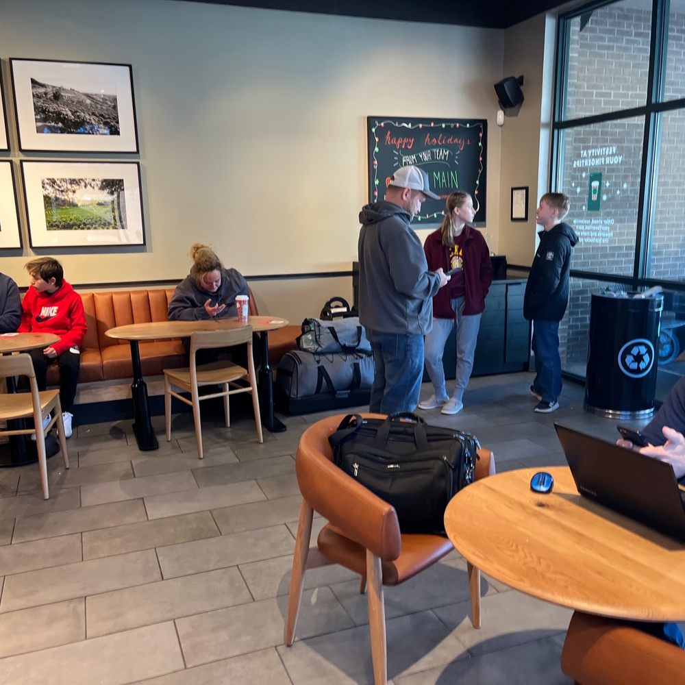 People waiting around.