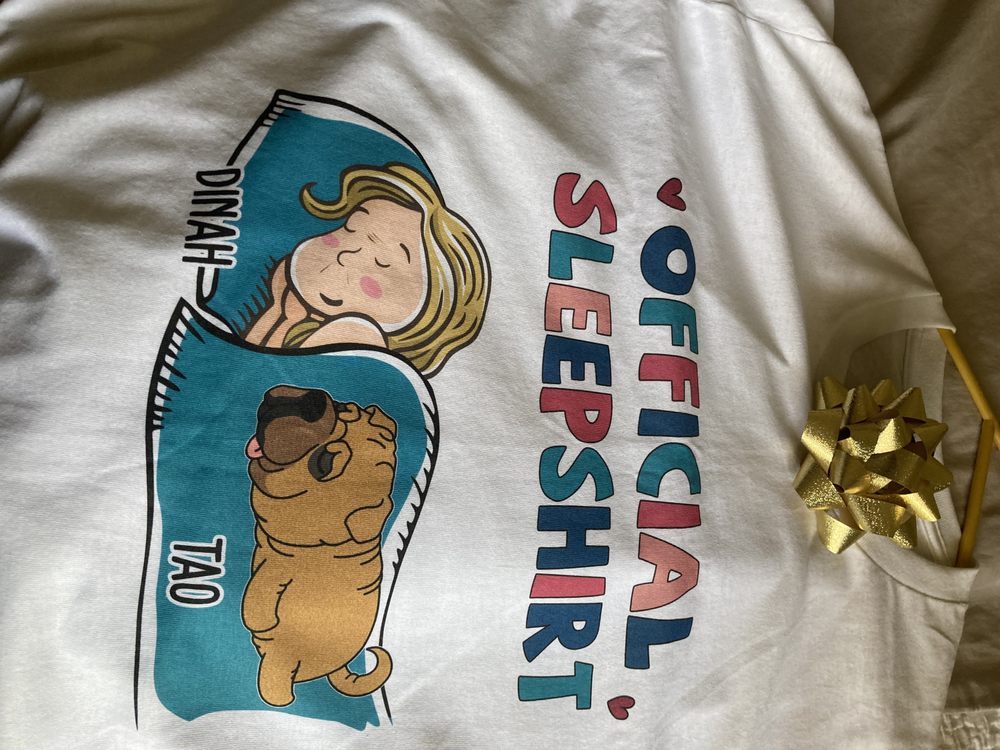 What a fun surprise Christmas gift, sleep shirt will be for my best