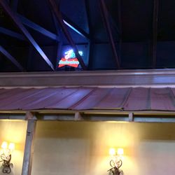 Carson's Steak Warehouse & Saloon - Lit sign, rest are burned out