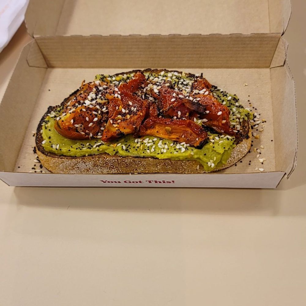 Dunkin' - 02/02/2023 nice yummy avocado roasted tomato toast. Definitely worth the five bucks. - Donuts Near Me - Homer Glen, Illinois Dunkin' - 02/02/2023 nice yummy avocado roasted tomato toast. Definitely worth the five bucks. - Donuts Near Me - Homer Glen, Illinois