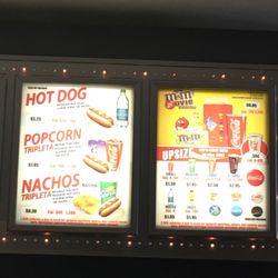 Metro Caribbean Cinemas - Menu items